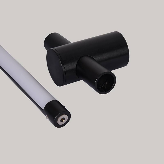 Arandela Nordecor Lina 10 watts 3000K Preto IP20 Ø40x800mm Bivolt 2751