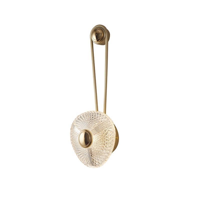 Arandela Nordecor Riva 5 watts 3000K Dourado IP20 400x120mm Bivolt 2725