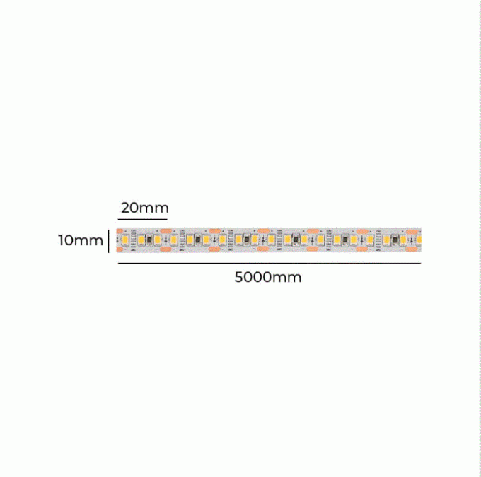 Fita LED Nordecor Odda 14w/mt 156 leds IP20 10mm 12V 4000K IRC97 (Rolo 5 metros) 7221