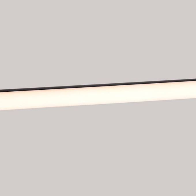 Arandela Nordecor Lina 13 watts 3000K Preto IP20 Ø40x1000mm Bivolt 2752