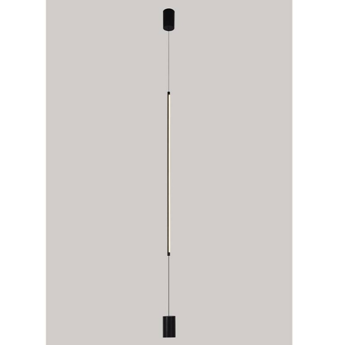 Arandela Nordecor Lina Wall 16 watts 3000K Preto IP20 1200mm Bivolt 2750