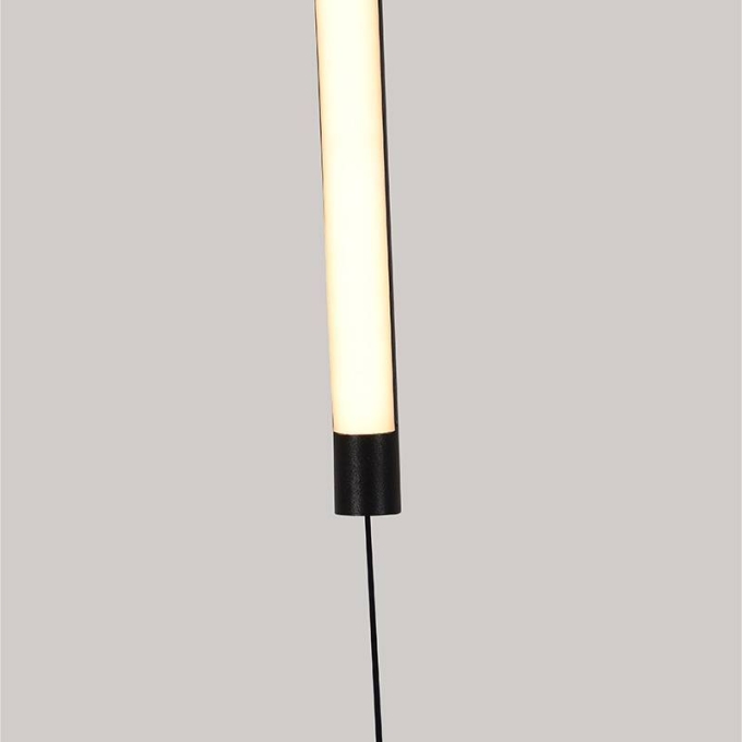 Arandela Nordecor Lina Wall 16 watts 3000K Preto IP20 1200mm Bivolt 2750