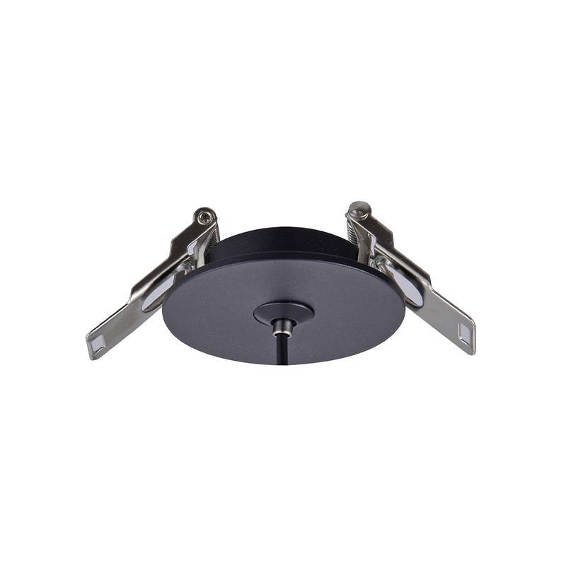 Pendente Nordecor Lana Canopla de Embutir 3 watts 3000K Preto Ø25x500mm 2692