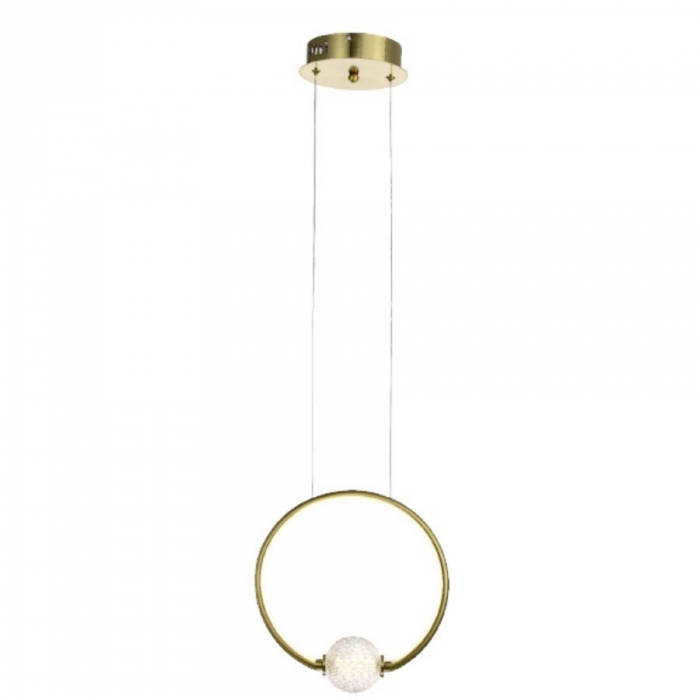 Pendente Skylight Letto Gold e Transparente 10 watts 3000K Bivolt Ø200mm SKY-3093