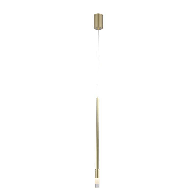 Pendente Nordecor Nima 3 watts 3000K Dourado Fosco Ø25x500mm 2679
