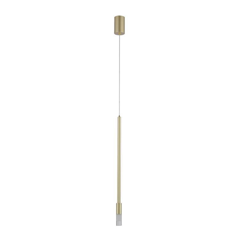 Pendente Nordecor Nima 3 watts 3000K Dourado Fosco Ø25x500mm 2679
