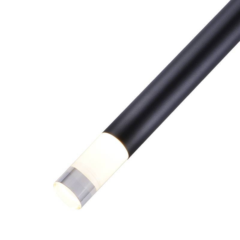 Pendente Nordecor Lana Canopla de Embutir 3 watts 3000K Preto Ø25x500mm 2692