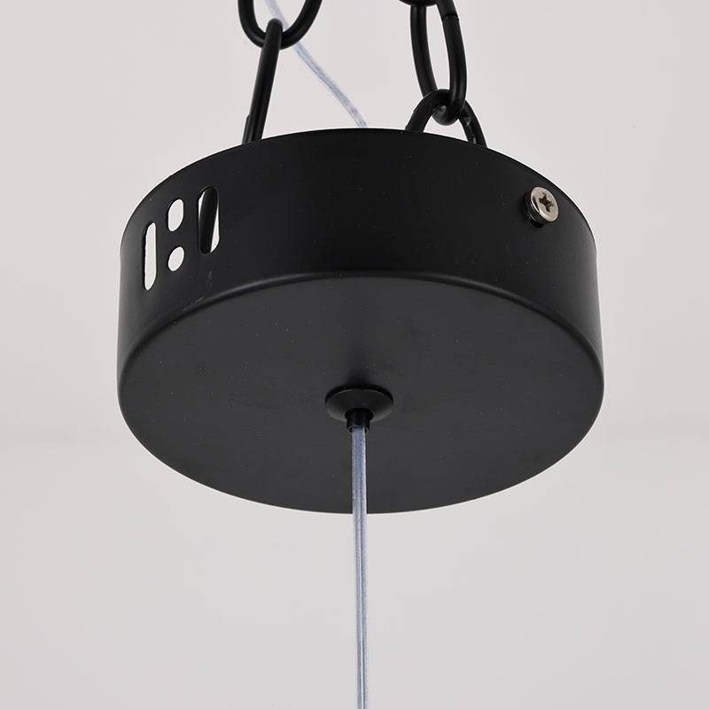 Pendente Nordecor Vanna Preto 3 watts 3000K Bivolt Metal e Vidro Bivolt Ø35x450mm 2394