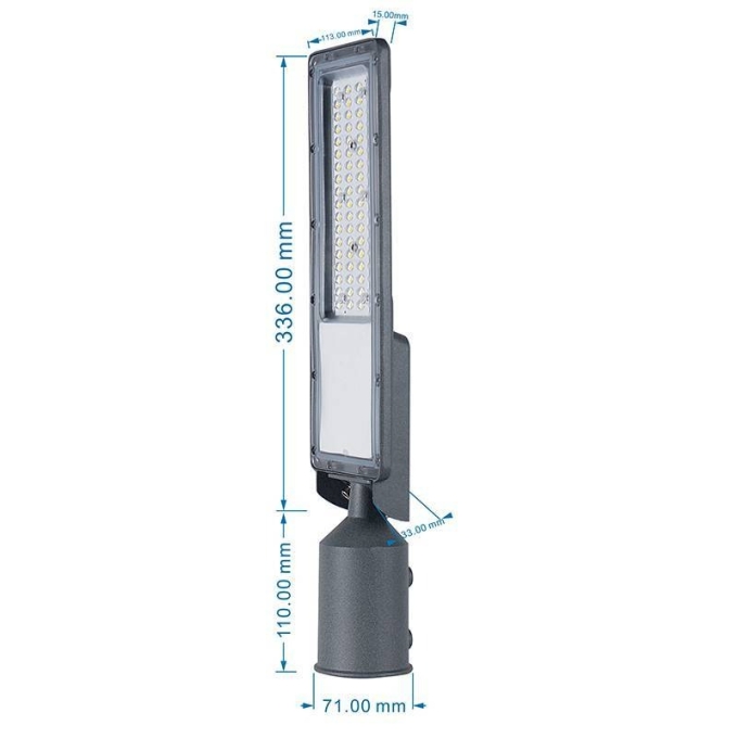 Luminária para Poste Nordecor Zuka 50 watts 5000K IP66 Bivolt 336mm 5042