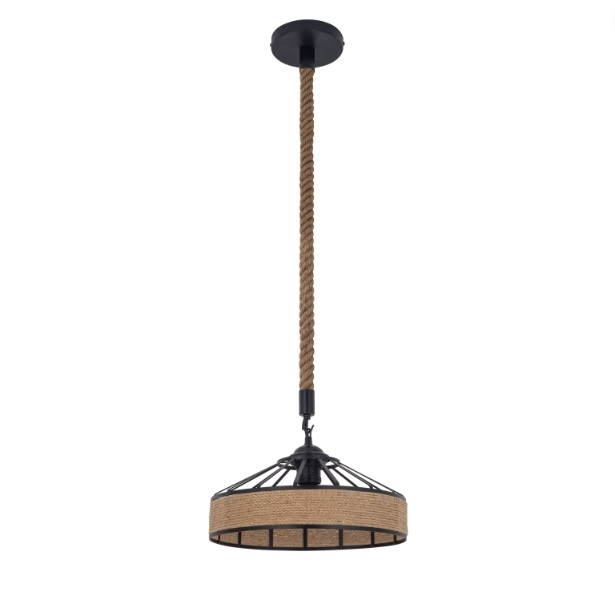 Pendente GMH Trapiche Preto 1L E27 Ø500X240mm P-TRAPICHE-50-PRETO
