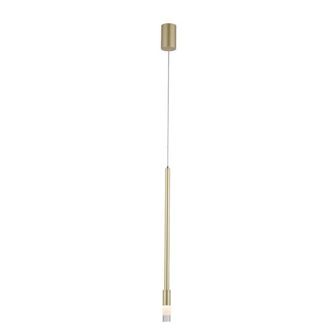 Pendente Nordecor Nima 3 watts 3000K Dourado Fosco Ø25x500mm 2679