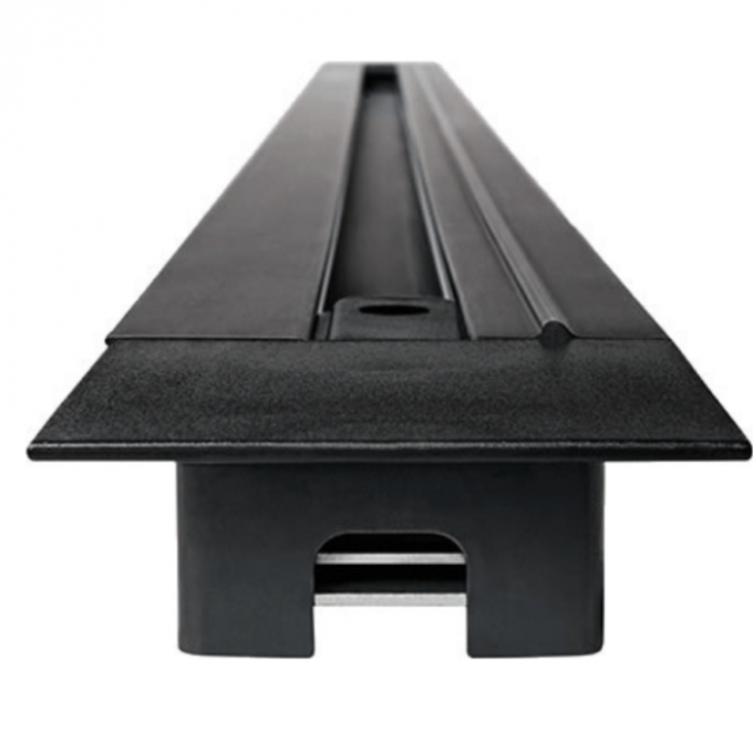 Trilho Skylight Eletrificado Embutir Preto Alumínio 2000mm Bivolt SKY-9200PT