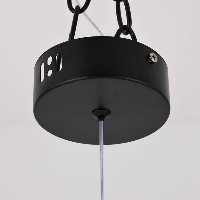 Pendente Nordecor Vanna Preto 3 watts 3000K Bivolt Metal e Vidro Bivolt Ø35x450mm 2394