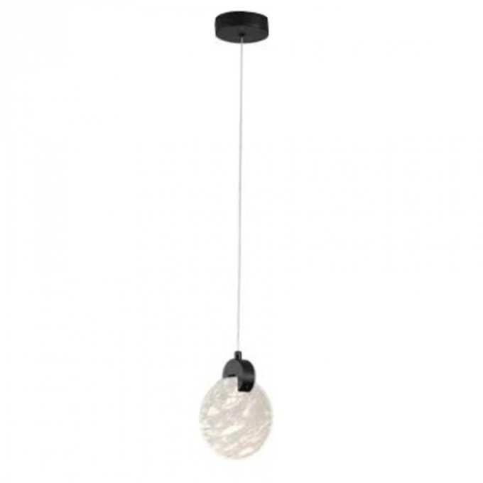 Pendente Skylight Sand Snow Preto 3 watts 3000K Ø130X170mm Bivolt SKY-3052SN-PT