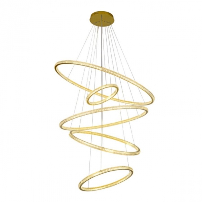 Pendente Skylight Saturno Dourado 500 watts 3000K Bivolt Ø1200mm SKY-3357