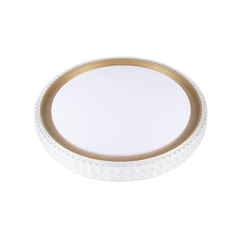 Plafon Nordecor Kenle 36 watts Multitemperatura Dourado Ø500x70mm 2665