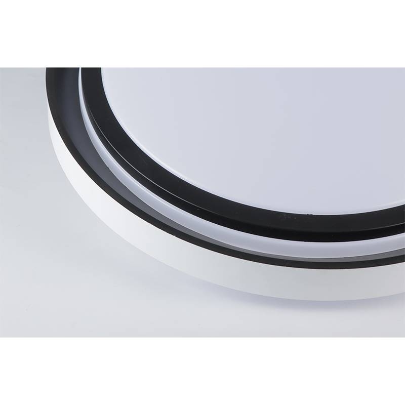 Plafon Nordecor Zony 36 watts Multitemperatura Preto Ø500x70mm 2670