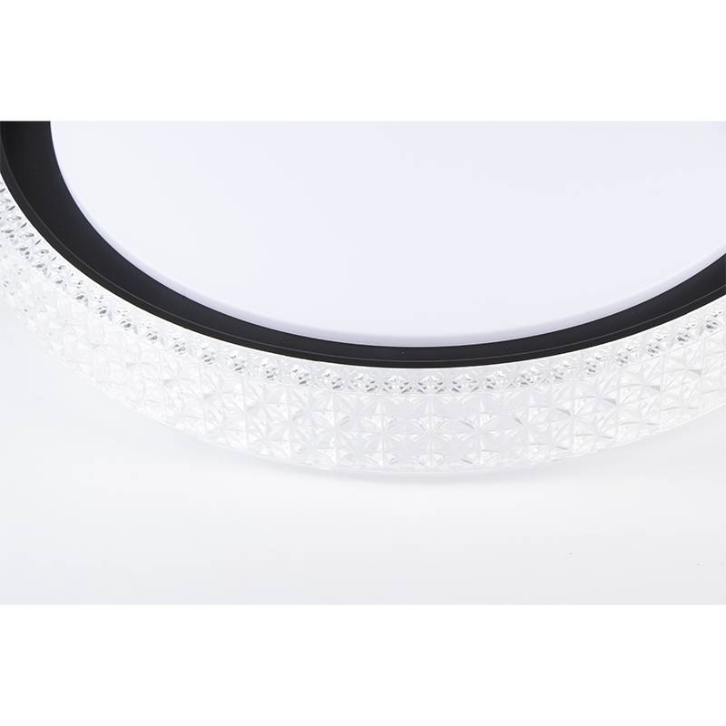 Plafon Nordecor Kenle 36 watts Multitemperatura Preto Ø500x70mm 2664