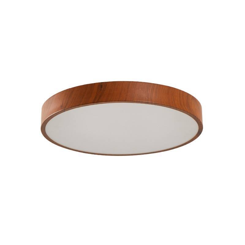 Plafon Nordecor Oris Redondo 24 watts 3000K Imbuia Ø400x50mm 2452