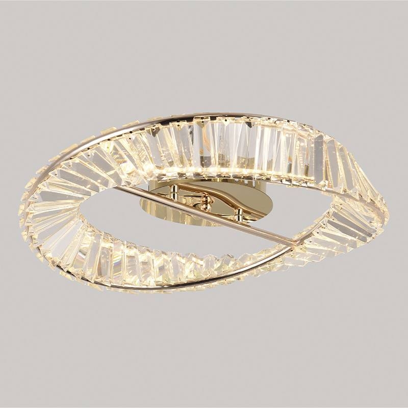 Plafon Nordecor Lezie 41 watts 3000K Ouro Brilho Ø500x90mm 2739