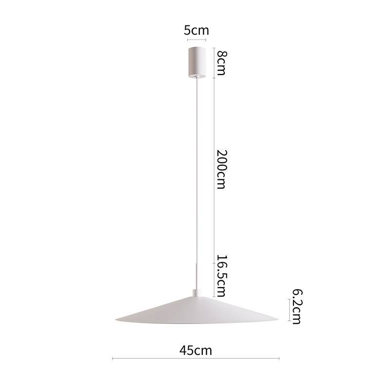 Pendente Nordecor Kale Dre 10 watts 3000K Branco Ø450mm 2865
