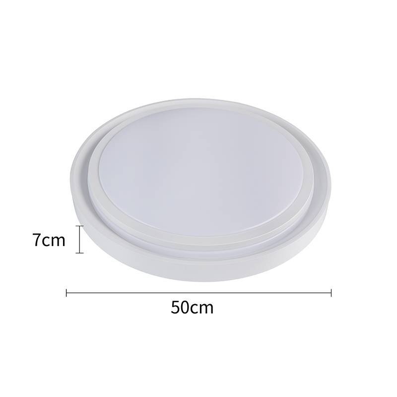 Plafon Nordecor Zony 36 watts Multitemperatura Branco  Ø500x70mm 2669