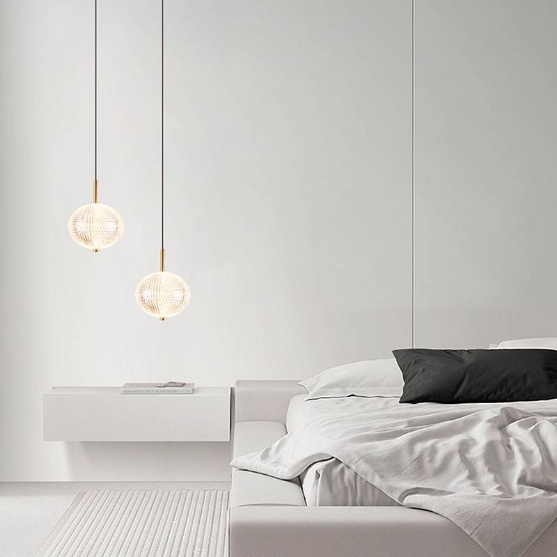 Pendente Nordecor Luse 7 watts 3000K Ouro Champagne Ø150x220mm 2794