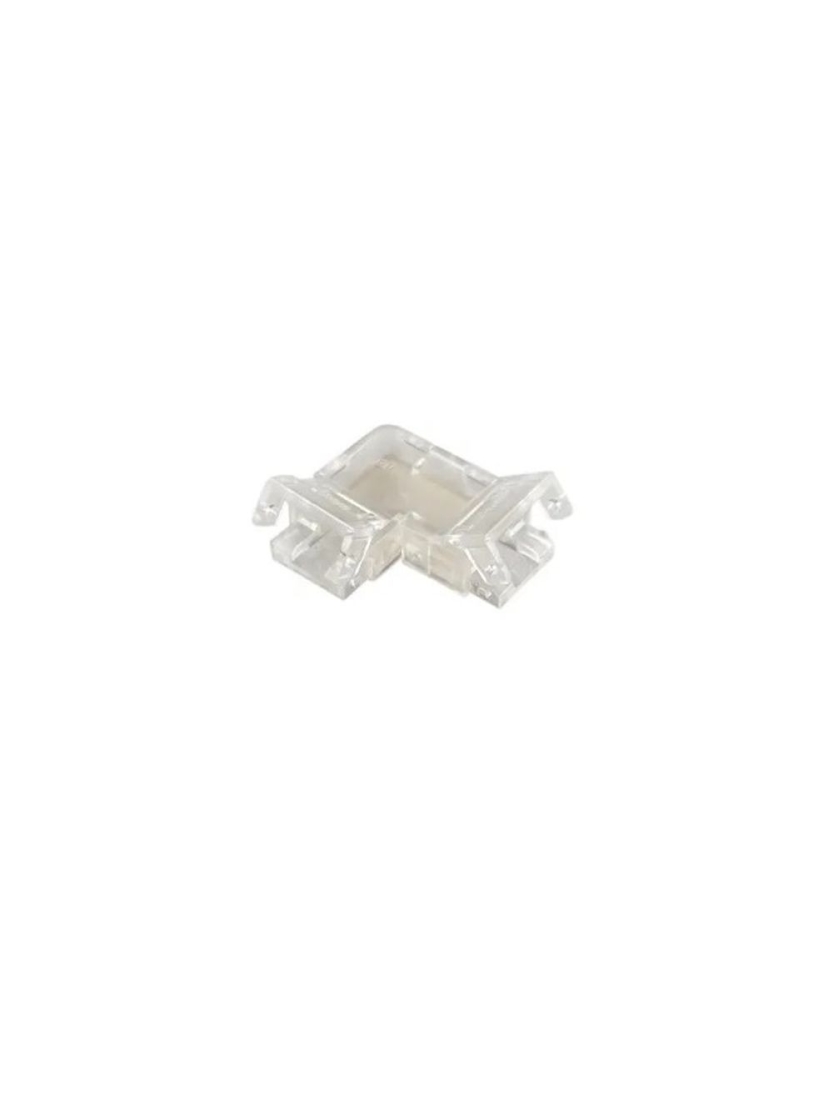 Kit 05 unidades Opus Emenda 90° para Fita 8mm Acrílico Transparente OPS 86961