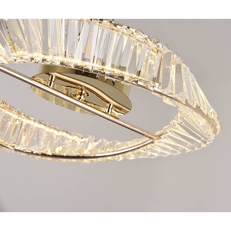 Plafon Nordecor Lezie 41 watts 3000K Ouro Brilho Ø500x90mm 2739