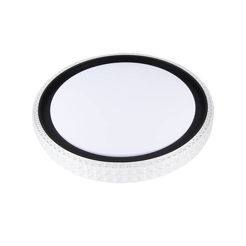 Plafon Nordecor Kenle 36 watts Multitemperatura Preto Ø500x70mm 2664