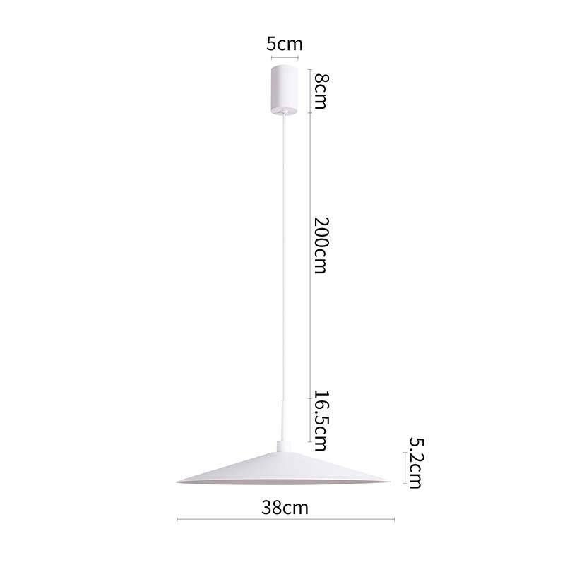 Pendente Nordecor Kale Dre 10 watts 3000K Branco Ø380mm 2863