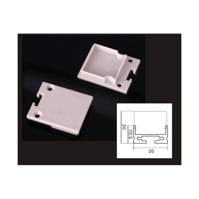 Kit de Tampa para Perfil de Sobrepor Nordecor 20x20mm 10 Unidades 4146