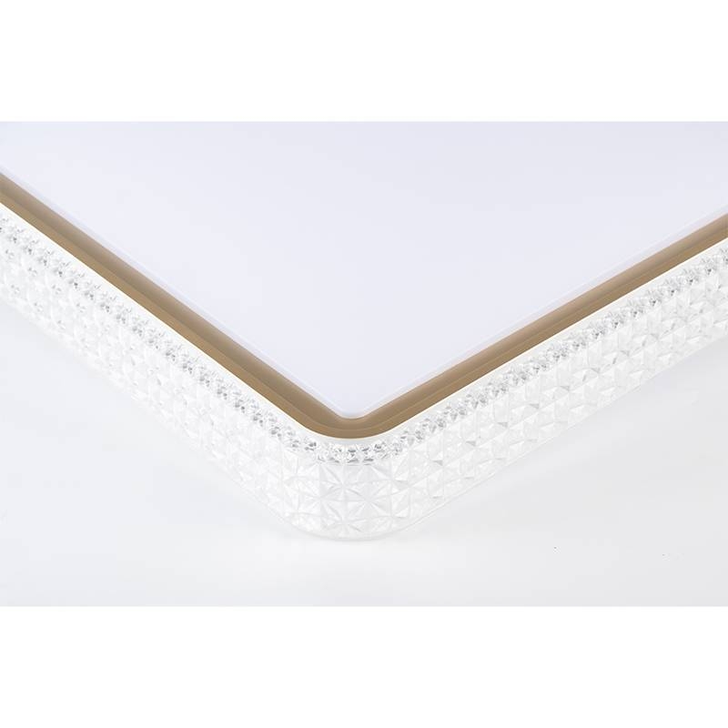 Plafon Nordecor Kenle Quadrado 36 watts Multitemperatura Dourado 500x500x70mm 2668