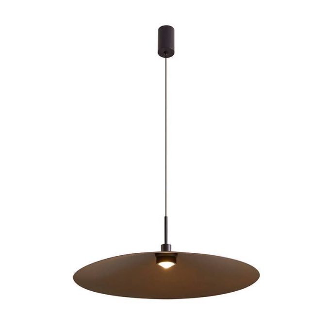 Pendente Nordecor Kale Dre 10 watts 3000K Preto Ø450mm 2866