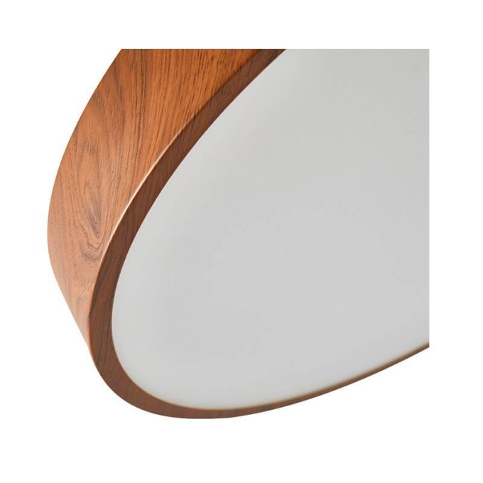 Plafon Nordecor Oris Redondo 36 watts 3000K Imbuia Ø600x50mm 2453