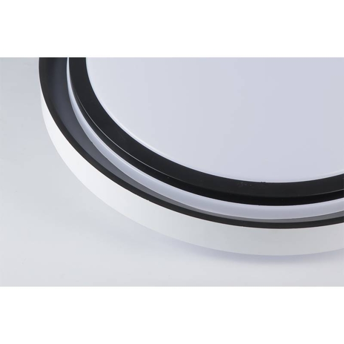 Plafon Nordecor Zony 36 watts Multitemperatura Preto Ø500x70mm 2670