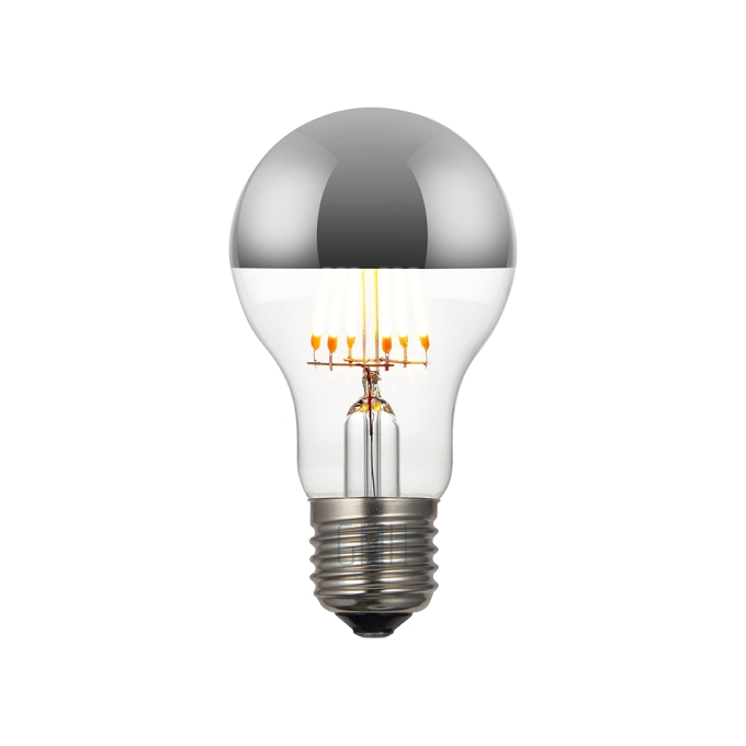 Lâmpada GMH A19 Defletora Prata 6 watts Bivolt 2200K LA19D-6W