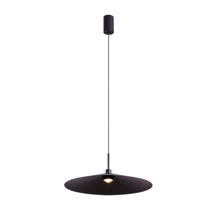 Pendente Nordecor Kale Dre 10 watts 3000K Preto Ø380mm 2864