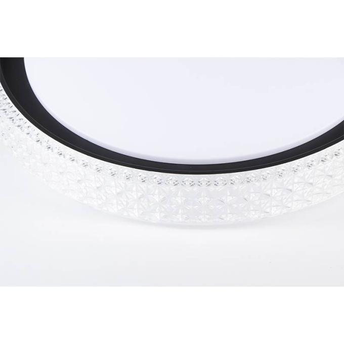 Plafon Nordecor Kenle 36 watts Multitemperatura Preto Ø500x70mm 2664