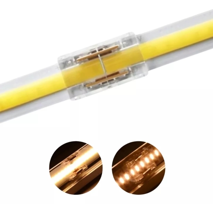 Kit 10 unidades Opus Emenda Linear para Fita 8mm Acrílico Transparente OPS 86701