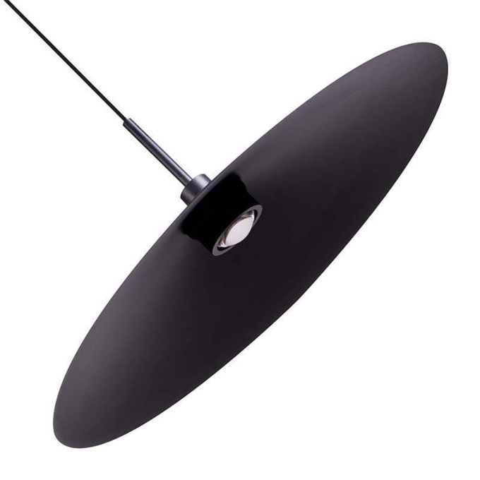 Pendente Nordecor Kale Dre 10 watts 3000K Preto Ø380mm 2864