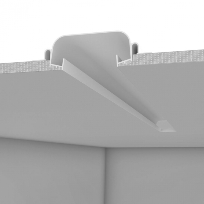 Perfil Newline Embutir Line Up Dupla para Fita de Led 2500x135x40mm SCPELD250