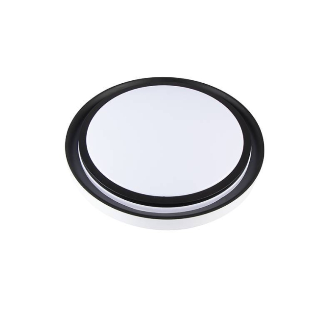 Plafon Nordecor Zony 36 watts Multitemperatura Preto Ø500x70mm 2670