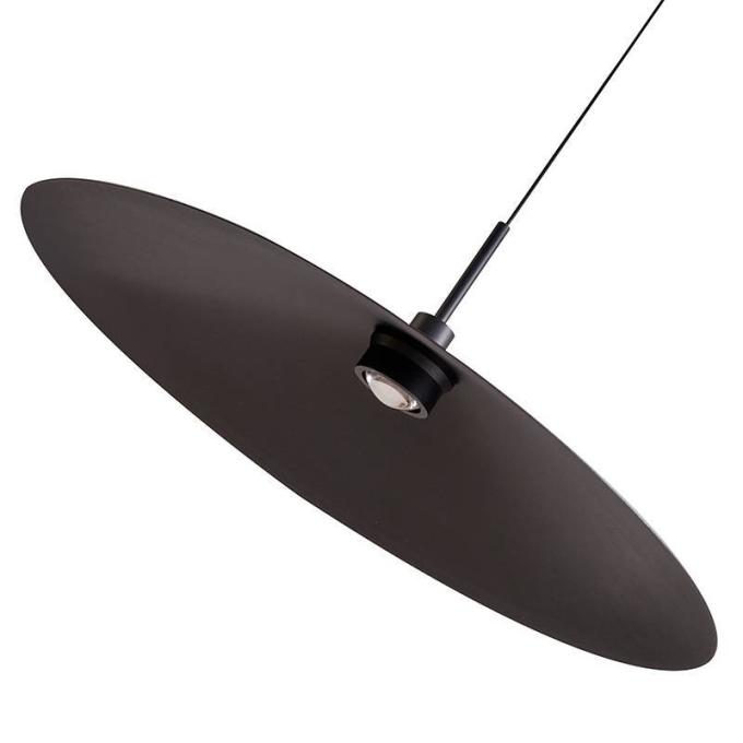 Pendente Nordecor Kale Dre 10 watts 3000K Preto Ø450mm 2866