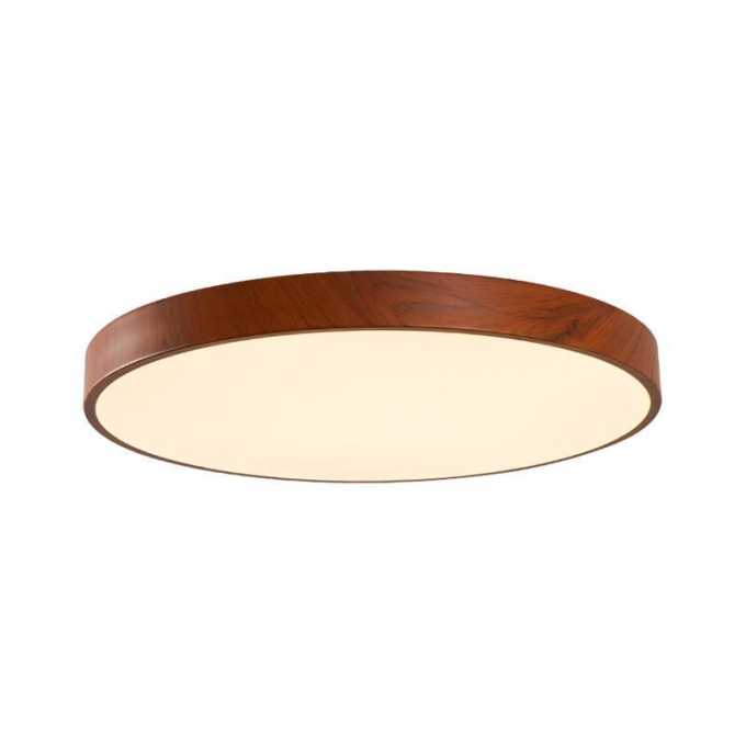 Plafon Nordecor Oris Redondo 36 watts 3000K Imbuia Ø600x50mm 2453