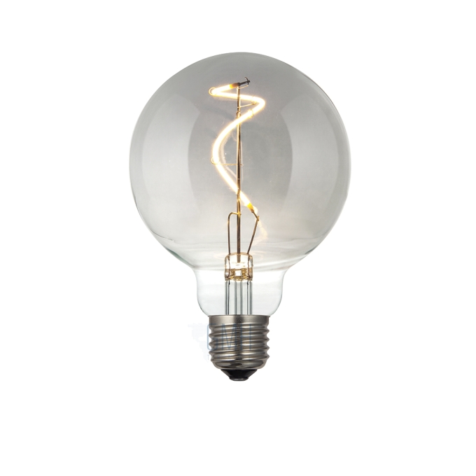 Lâmpada GMH G95 4 watts Spiral Fumê Bivolt 2200K LG95FUME-5-4W