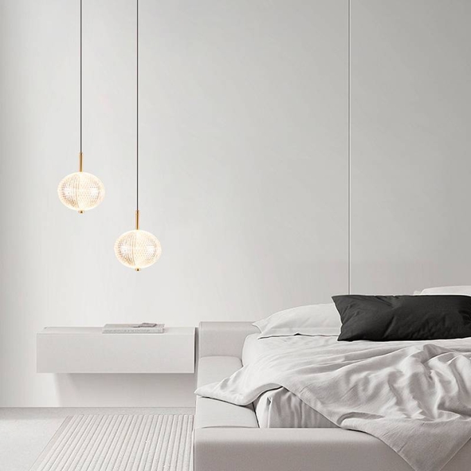 Pendente Nordecor Luse 7 watts 3000K Ouro Champagne Ø150x220mm 2794