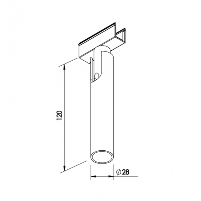 Modulo Newline Spot Snello Fit15 5 watts 2700K 30° Antiofuscante Ø28x120mm MO15008LED27