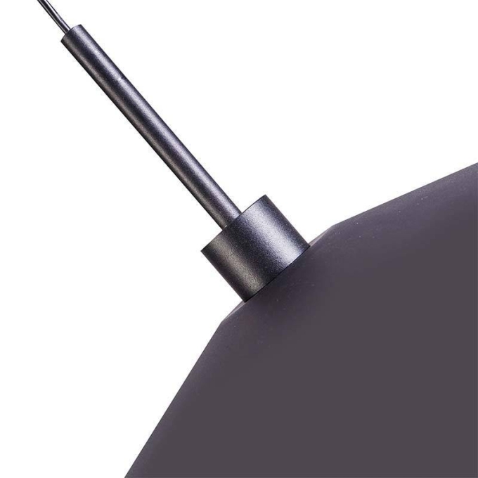 Pendente Nordecor Kale Dre 10 watts 3000K Preto Ø380mm 2864