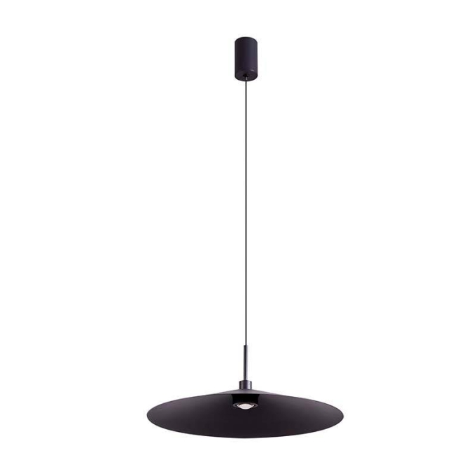 Pendente Nordecor Kale Dre 10 watts 3000K Preto Ø380mm 2864